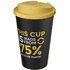 Americano® Eco -kahvimuki kierrätetystä materiaalista, läikyttämätön, 350 ml, keltainen, musta lisäkuva 2