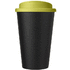 Americano® Eco -kahvimuki kierrätetystä materiaalista, läikyttämätön, 350 ml, musta, kalkinvihreä lisäkuva 3