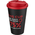 Americano® Eco -kahvimuki kierrätetystä materiaalista, läikyttämätön, 350 ml, musta, punainen lisäkuva 1