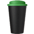 Americano® Eco -kahvimuki kierrätetystä materiaalista, läikyttämätön, 350 ml, musta, vihreä lisäkuva 3