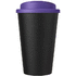 Americano® Eco -kahvimuki kierrätetystä materiaalista, läikyttämätön, 350 ml, musta, violetti lisäkuva 3
