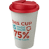Americano® Eco -kahvimuki kierrätetystä materiaalista, läikyttämätön, 350 ml, punainen, valkoinen lisäkuva 1