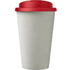 Americano® Eco -kahvimuki kierrätetystä materiaalista, läikyttämätön, 350 ml, punainen, valkoinen lisäkuva 2