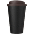 Americano® Eco -kahvimuki kierrätetystä materiaalista, läikyttämätön, 350 ml, ruskea, musta lisäkuva 3