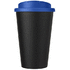 Americano® Eco -kahvimuki kierrätetystä materiaalista, läikyttämätön, 350 ml, sininen, musta lisäkuva 3