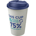 Americano® Eco -kahvimuki kierrätetystä materiaalista, läikyttämätön, 350 ml, sininen, valkoinen lisäkuva 1