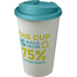 Americano® Eco -kahvimuki kierrätetystä materiaalista, läikyttämätön, 350 ml, valkoinen, aqua-blue lisäkuva 1