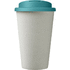 Americano® Eco -kahvimuki kierrätetystä materiaalista, läikyttämätön, 350 ml, valkoinen, aqua-blue lisäkuva 2