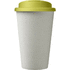Americano® Eco -kahvimuki kierrätetystä materiaalista, läikyttämätön, 350 ml, valkoinen, kalkinvihreä lisäkuva 2