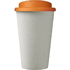 Americano® Eco -kahvimuki kierrätetystä materiaalista, läikyttämätön, 350 ml, valkoinen, oranssi lisäkuva 2