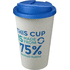 Americano® Eco -kahvimuki kierrätetystä materiaalista, läikyttämätön, 350 ml, valkoinen, sininen lisäkuva 1