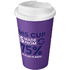 Americano® Eco -kahvimuki kierrätetystä materiaalista, läikyttämätön, 350 ml, valkoinen, violetti lisäkuva 1