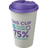Americano® Eco -kahvimuki kierrätetystä materiaalista, läikyttämätön, 350 ml, violetti, valkoinen lisäkuva 1