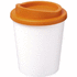 Americano® Espresso 250 ml eristetty muki, valkoinen, oranssi liikelahja logopainatuksella