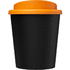 Americano® Espresso Eco 250 ml juomamuki kierrätetystä materiaalista, musta, oranssi lisäkuva 2