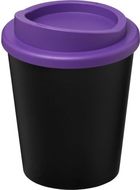 Americano® Espresso Eco 250 ml juomamuki kierrätetystä materiaalista, musta, violetti liikelahja logopainatuksella