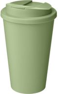 Americano® Renew 350 ml eristetty kahvimuki läikkymiseltä suojaavalla kannella, vesi-vihreä liikelahja logopainatuksella