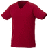 Amery lyhythihainen miesten cool fit t-paita, v-aukko, punainen liikelahja logopainatuksella