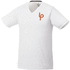 Amery lyhythihainen miesten cool fit t-paita, v-aukko, valkoinen lisäkuva 1