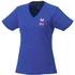 Amery lyhythihainen naisten cool fit t-paita, v-aukko, sininen lisäkuva 1