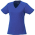 Amery lyhythihainen naisten cool fit t-paita, v-aukko, sininen liikelahja logopainatuksella