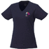 Amery lyhythihainen naisten cool fit t-paita, v-aukko, tummansininen lisäkuva 1