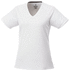 Amery lyhythihainen naisten cool fit t-paita, v-aukko, valkoinen liikelahja logopainatuksella
