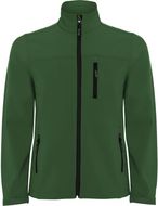 Antartida miesten softshell-takki, pullo-vihreä liikelahja logopainatuksella