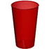 Arena 375 ml muovinen juomamuki, läpikuultava-punainen liikelahja logopainatuksella