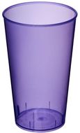 Arena 375 ml muovinen juomamuki, violetti-läpinäkyvä liikelahja logopainatuksella