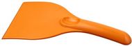 Artur-jääkaavin, kaareva, muovinen, oranssi liikelahja logopainatuksella