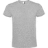 Atomic lyhythihainen unisex-t-paita, harmaa-kanerva liikelahja logopainatuksella