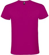 Atomic lyhythihainen unisex-t-paita, kirkas-vaaleanpunainen liikelahja logopainatuksella