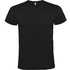 Atomic lyhythihainen unisex-t-paita, musta liikelahja logopainatuksella