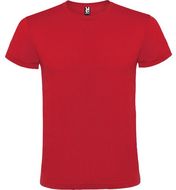 Atomic lyhythihainen unisex-t-paita, punainen liikelahja logopainatuksella