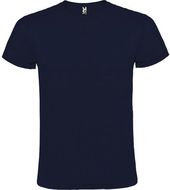 Atomic lyhythihainen unisex-t-paita, tummansininen liikelahja logopainatuksella
