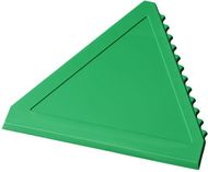 Averall-jääkaavin, kolmionmuotoinen, vihreä liikelahja logopainatuksella