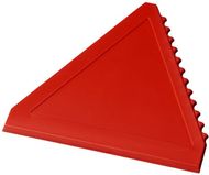 Averall-jääkaavin, kolmionmuotoinen, punainen liikelahja logopainatuksella