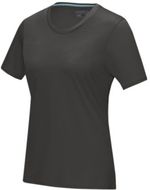 Azurite-T-paita, GOTS-sertifioitu luomupuuvilla, lyhythihainen, naisten, myrskyinen-harmaa liikelahja logopainatuksella