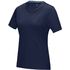 Azurite-T-paita, GOTS-sertifioitu luomupuuvilla, lyhythihainen, naisten, tummansininen liikelahja logopainatuksella