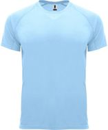 Bahrain lasten lyhythihainen urheilu-t-paita, sininen-taivas liikelahja logopainatuksella