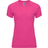 Bahrain naisten lyhythihainen urheilu-t-paita, pinkki liikelahja logopainatuksella