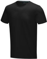 Balfour-t-paita, lyhythihainen, luonnonmukainen, miesten, musta liikelahja logopainatuksella