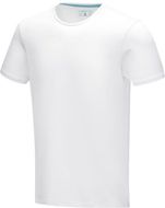 Balfour-t-paita, lyhythihainen, luonnonmukainen, miesten, valkoinen liikelahja logopainatuksella