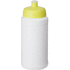 Baseline® Plus 500 ml -pullo urheilukannella, valkoinen, kalkinvihreä liikelahja logopainatuksella