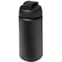 Baseline® Plus 500 ml läppäkantinen urheilujuomapullo, musta liikelahja logopainatuksella