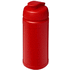 Baseline® Plus 500 ml läppäkantinen urheilujuomapullo, punainen liikelahja logopainatuksella