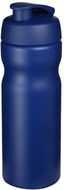 Baseline® Plus 650 ml -urheilujuomapullo läppäkannella, sininen liikelahja logopainatuksella