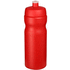 Baseline® Plus 650 ml -urheilujuomapullo, punainen liikelahja logopainatuksella