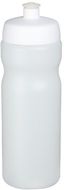 Baseline® Plus 650 ml -urheilujuomapullo, valkoinen, läpikuultava-valkoinen liikelahja logopainatuksella